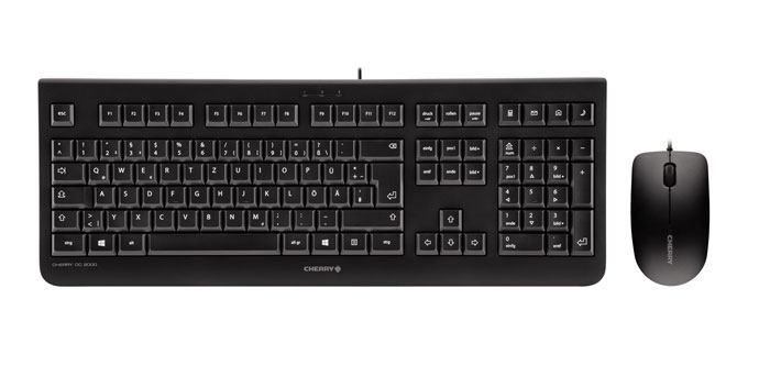 Cherry DC 2000 USB UK Black keyboard & Mouse