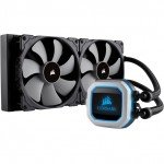 280mm double fan radiator Corsair H115i Pro processor liquid cooling for superior performance