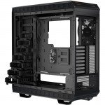 Be Quiet! Dark Base 900 ATX Workstation Chassis back left angle with the sides removed showing 3.5" drive bays