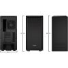 Be Quiet! Pure Base 600 ATX Workstation Chassis triple view of case top, back and front