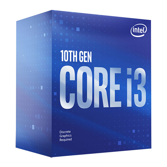 Intel Core i3-10100F 4 Core LGA1200 Processor (Boxed with Cooler)