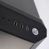 Contour L08 PC gaming chassis front top IO with USb and power button