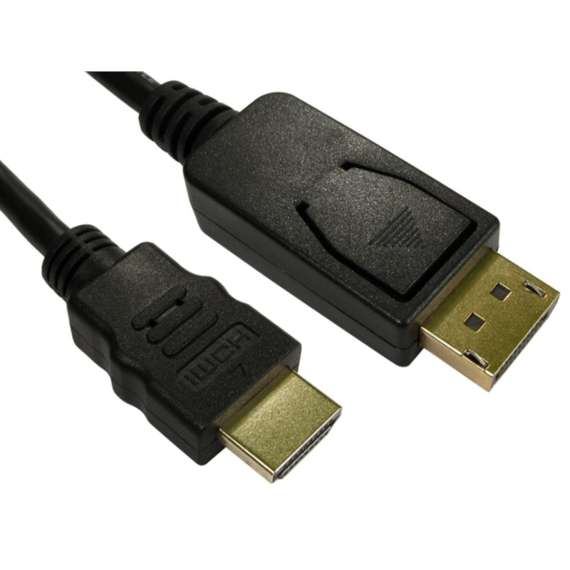 DisplayPort 1.2 to HDMI 2.0 cable 1.8m black
