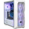 TD500 ARGB Mesh White Coolermaster ATX mid tower case MCB-D500D-WGNN-S01 built front Angle