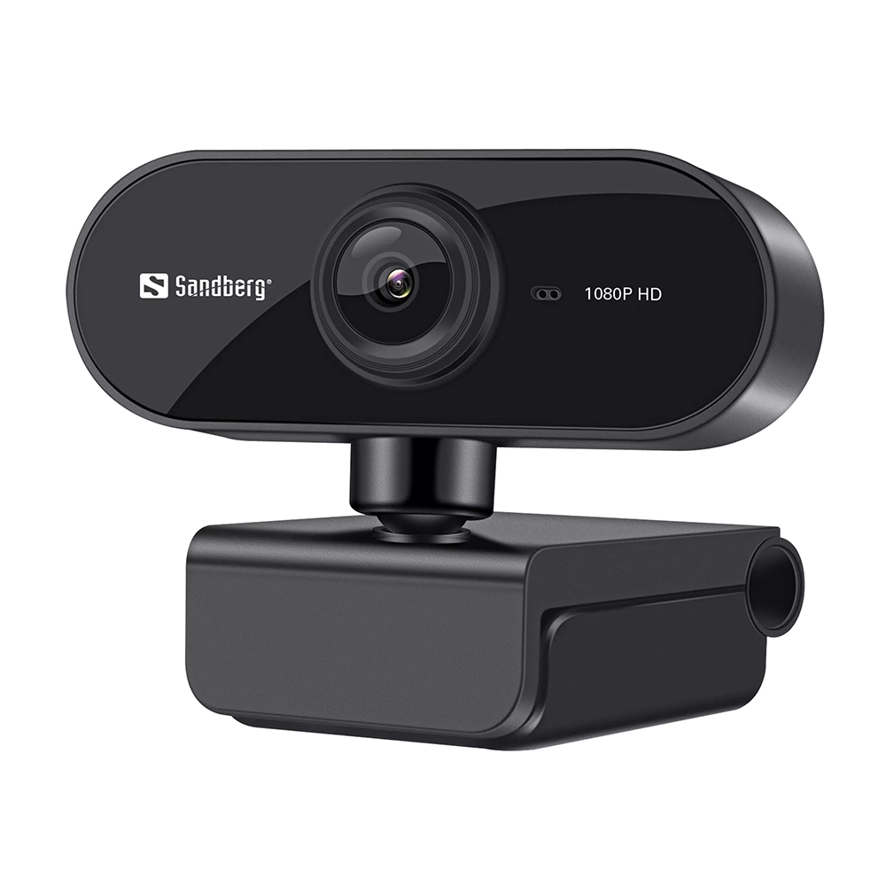 Sandberg USB Flex FHD 2MP Webcam with Mic, 1080p