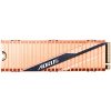 Gigabyte AORUS PCIe Gen 4 NVMe M.2 SSD drive with full copper heatsink enclosure top view