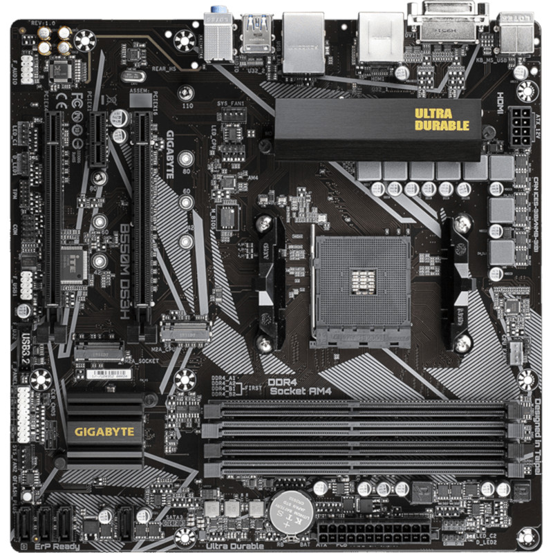 Gigabyte B550M DS3H mATX Motherboard