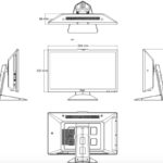 27" All in One PC chassis dimension drawing