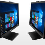 27" All in One PC chassis showing IO ports along the edge