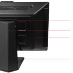27" All in One PC chassis showing the back and th stand