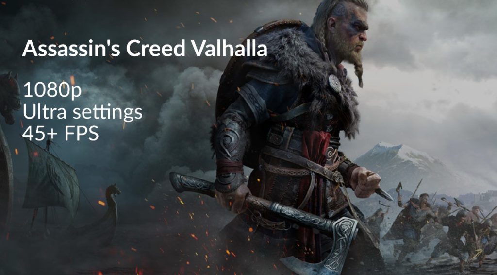 Assassin's Creed Valhalla at 1080p with Ultra Settings 45+ FPS