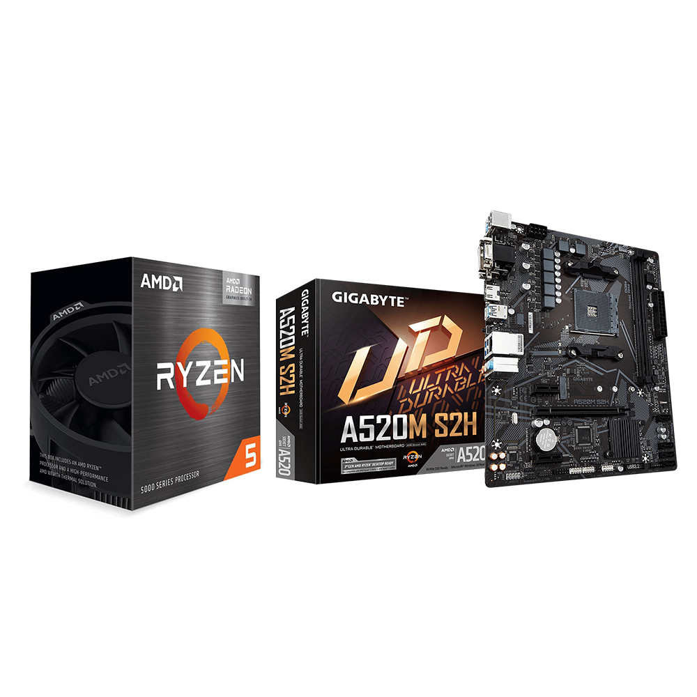  Micro Center AMD Ryzen 5 5500 Unlocked Desktop Processor Bundle  with MSI A520M-A PRO Gaming Motherboard (AMD AM4, DDR4, PCIe 4.0,  Micro-ATX) : Electronics