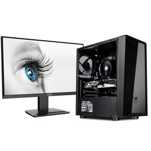 AMD Ryzen™ 5 5600GT Obsidian Zen Gaming PC, 16GB RAM, 500GB SSD and 24" Monitor