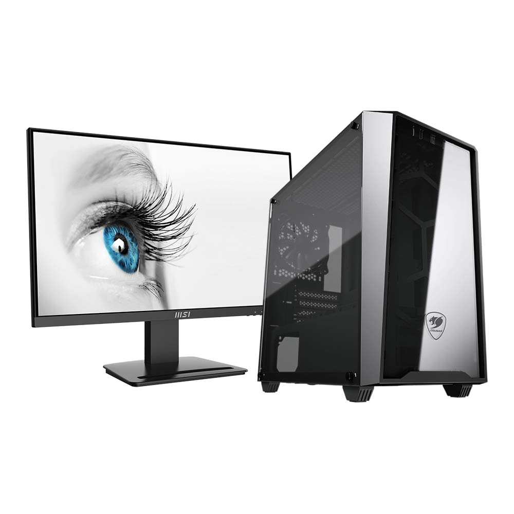 AMD Ryzen™ 5 5600G Obsidian Zen Gaming PC, 16GB RAM, 500GB SSD and 24″ Monitor