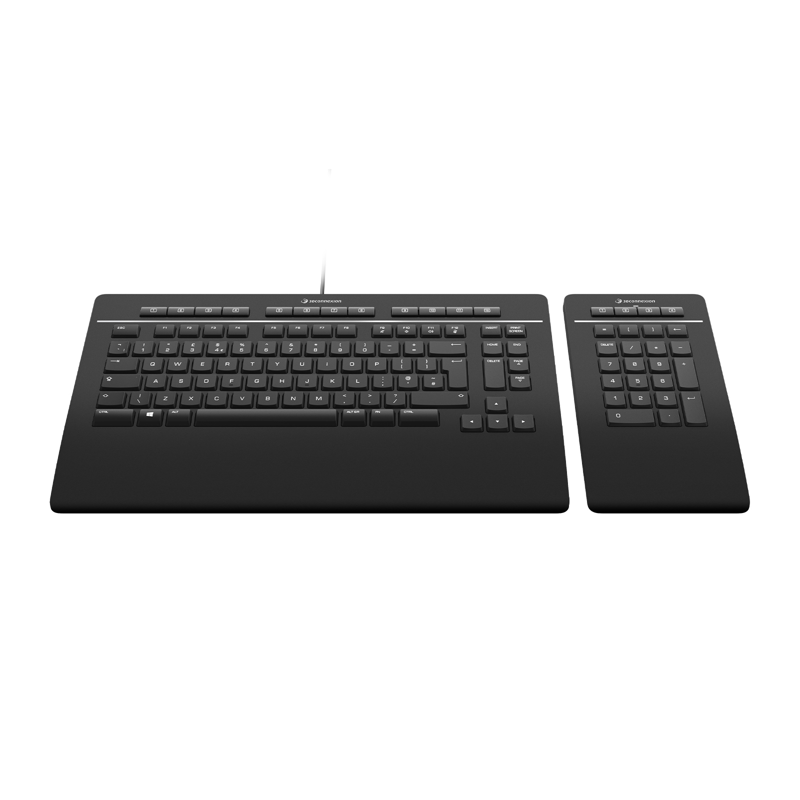 3D Connexion Keyboard Pro with Numpad UK Qwerty