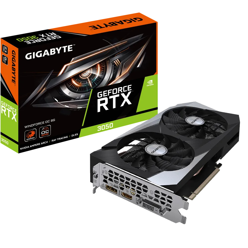 Gigabyte GeForce RTX 3050 Windforce OC V2 8GB Graphics Card
