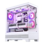 White Gaming PC made with Phanteks XT view, Near-Seamless glass panel case
