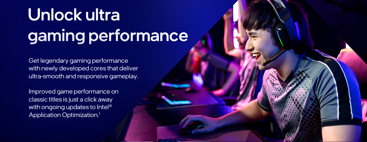 Intel Core Ultra - unlock ultra gaming performance banner