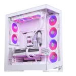 white RTX 5090 gaming PC built with the Phanteks NV7 case