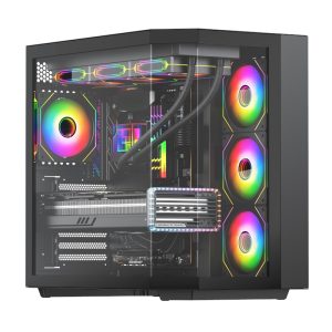 Gaming PC built into Videa Edge Black gaming case