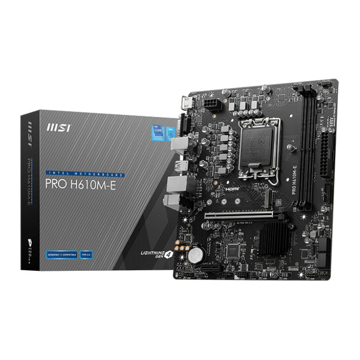 MSI PRO H610M-E DDR5 Motherboard MSI PRO H610M-E DDR5 Motherboard