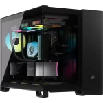 Corsair 2500X RGB Micro-ATX Dual-Chamber Case, 2 RGB Fans, Black