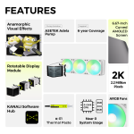 TRYX Panorama SE 360 ARGB White AIO CPU Cooler with AMOLED Screen