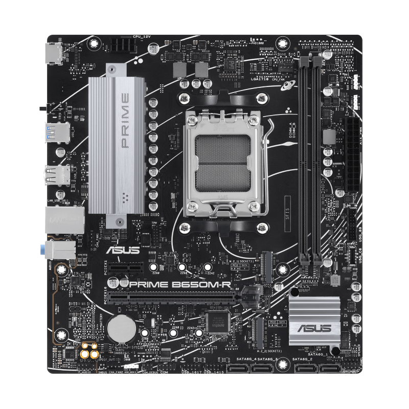 ASUS Prime B650M-R AM5 Micro-ATX DDR5 Motherboard (Open Box) ASUS Prime B650M-R AM5 Micro-ATX DDR5 Motherboard (Open Box)