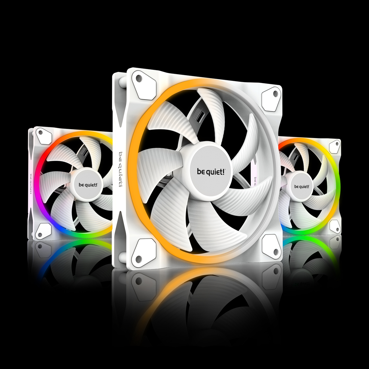 be quiet! Light Wings 140mm PWM ARGB Fan Triple Pack, White be quiet! Light Wings 140mm PWM ARGB Fan Triple Pack, White
