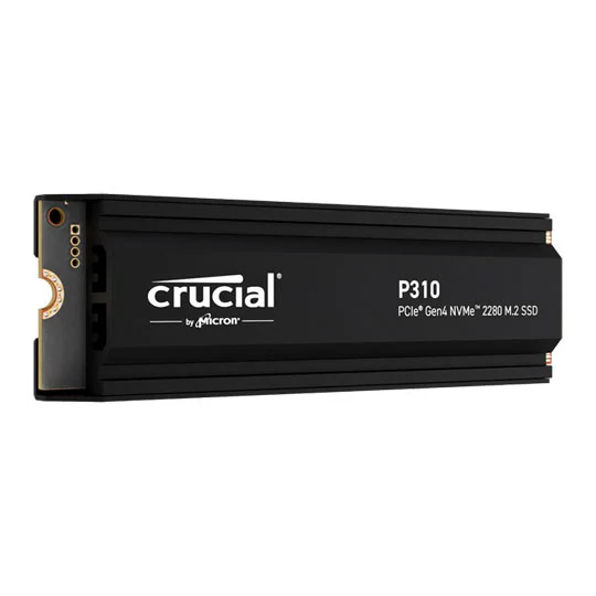 Crucial P310 2TB PCIe Gen4 NVMe M.2 2280 SSD with Heatsink