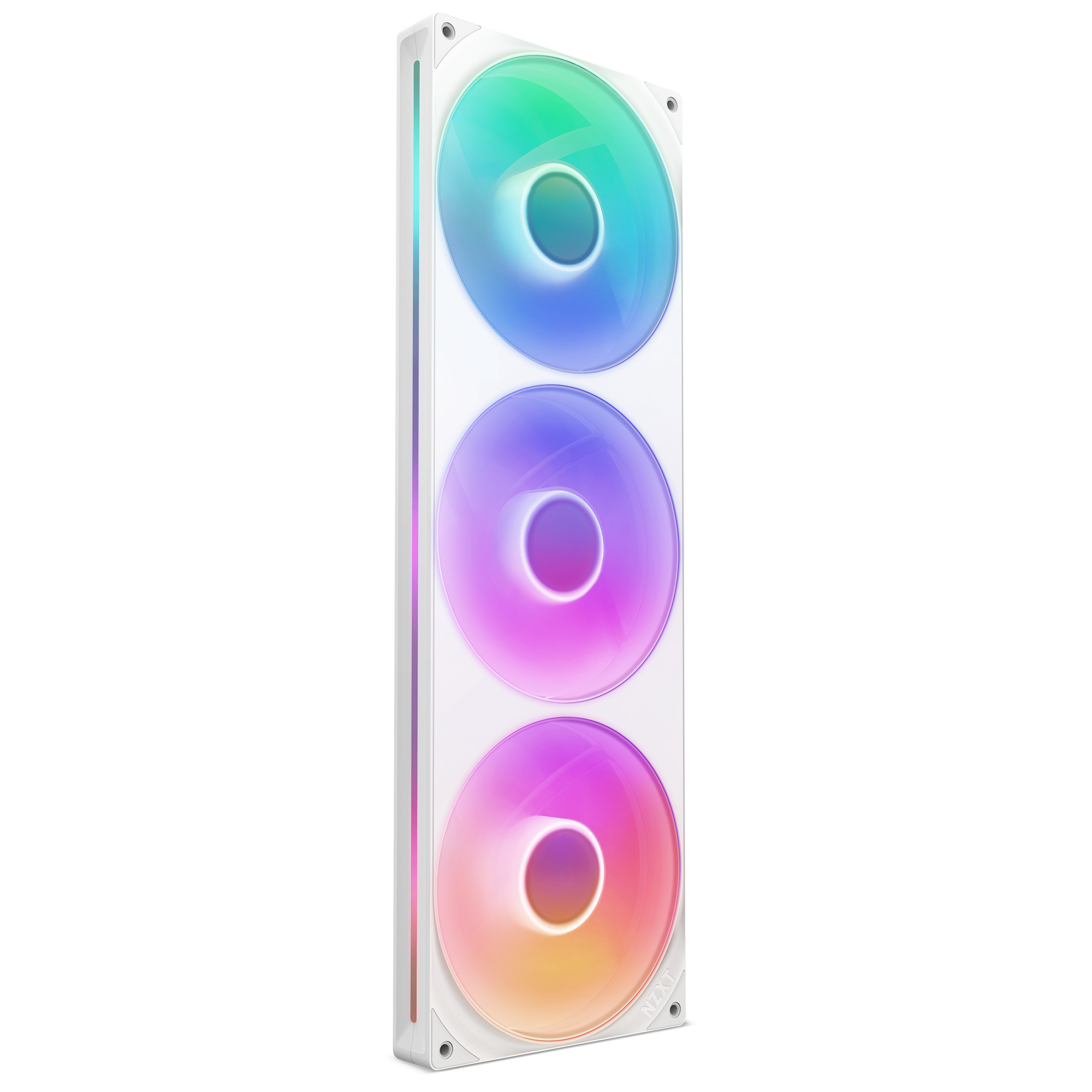 NZXT F420 RGB Core 3x140mm Single-Frame Fan, White NZXT F420 RGB Core 3x140mm Single-Frame Fan, White