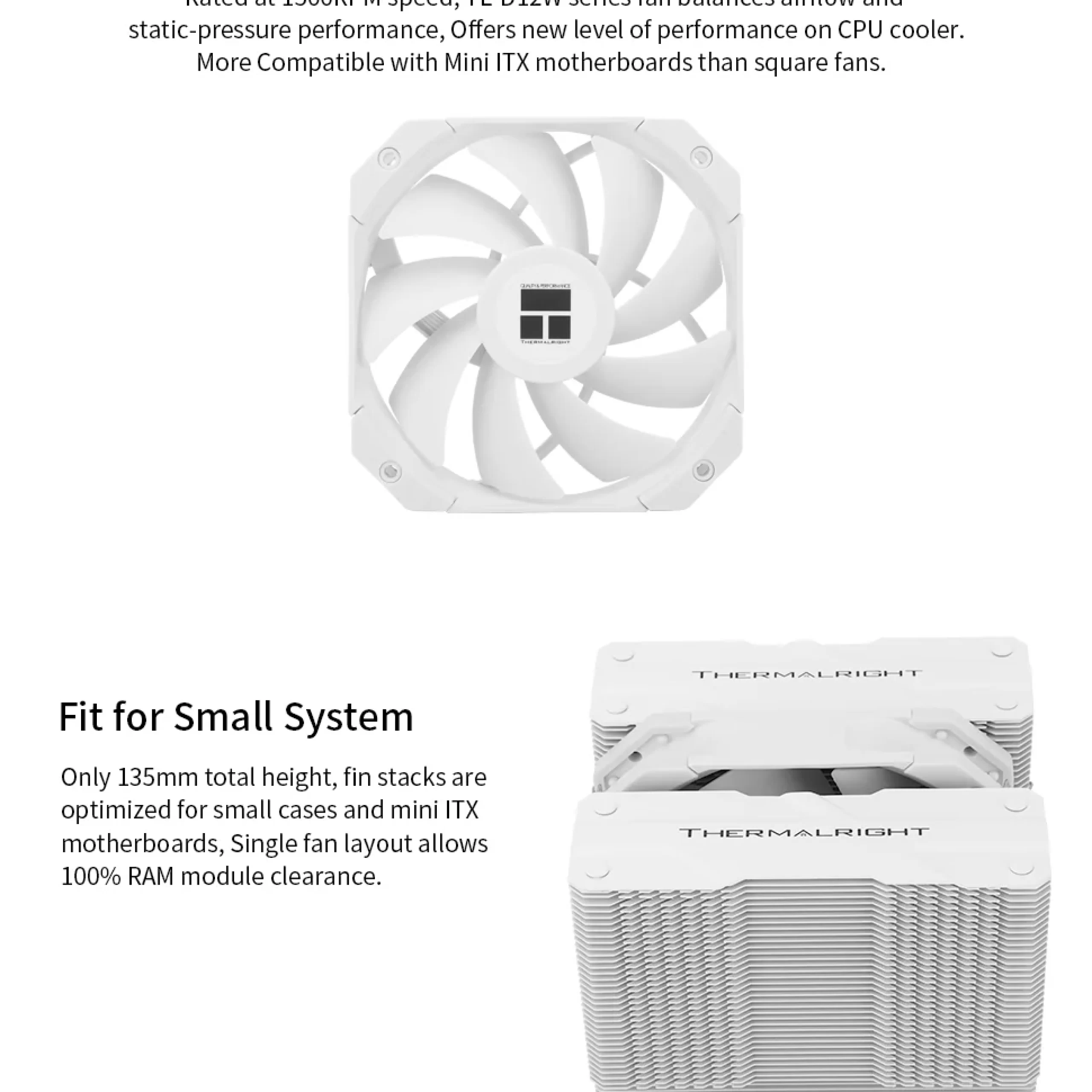 Thermalright Peerless Assassin 120 Mini White Dual-Tower CPU Cooler Thermalright Peerless Assassin 120 Mini White Dual-Tower CPU Cooler